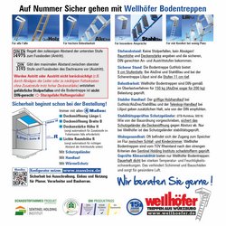 Abbildung Sicherheitsvorschriften für Bodentreppen, Ratgeber von Wellhöfer