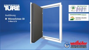 Abbildung Wellhöfer Kniestocktüre mit WärmeSchutz 3D
